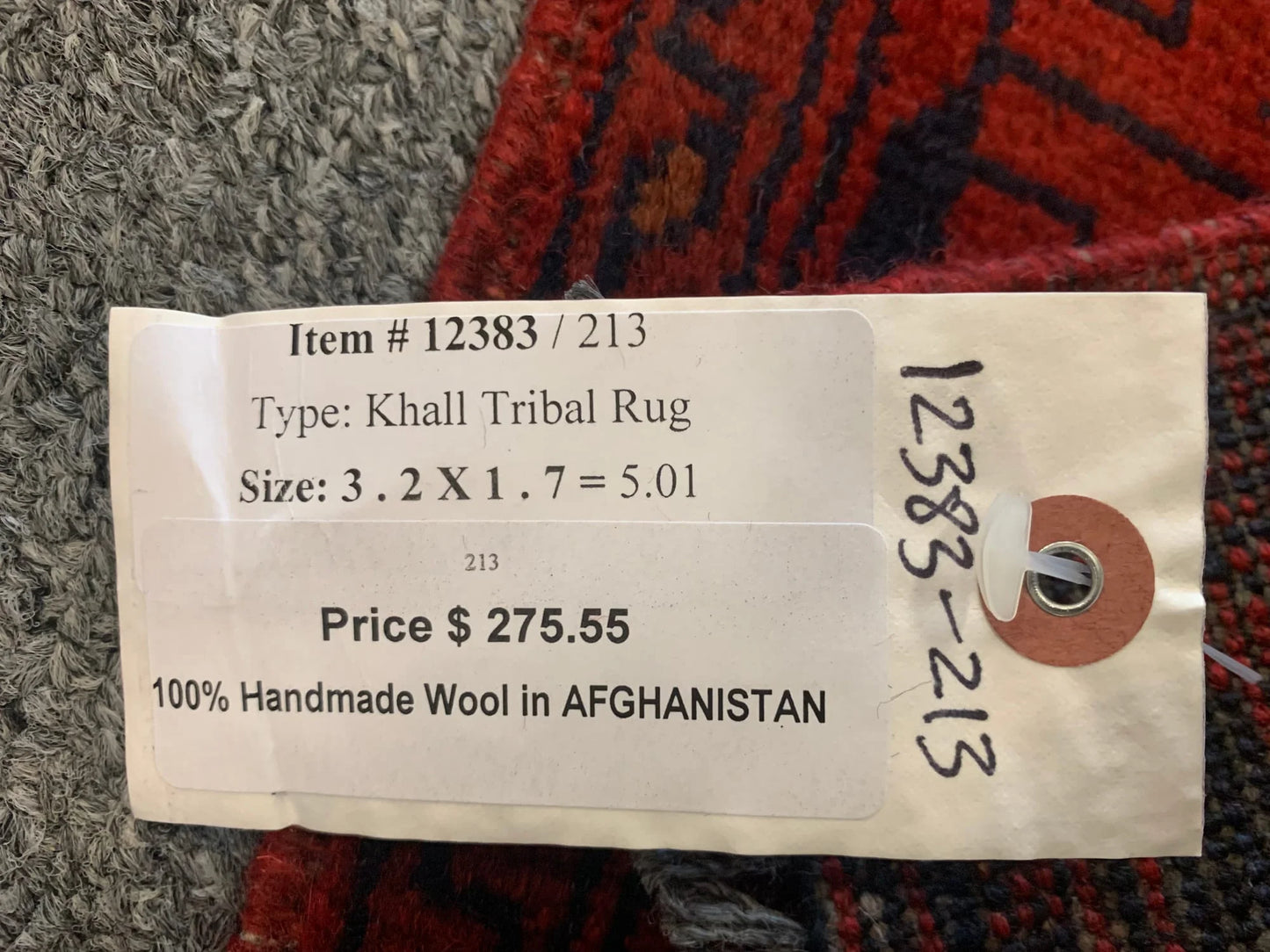 2X3 Khall Tribal Handmade Wool Rug # 12383