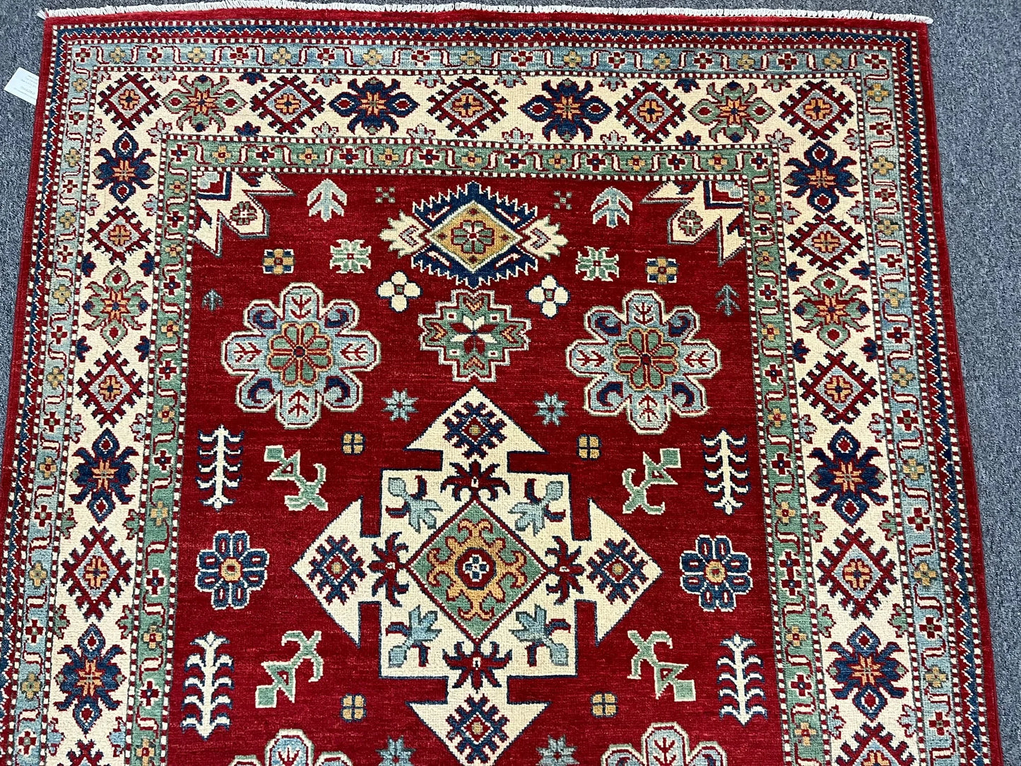 Kazak Rug 5X7 Kazak Handmade Wool # 12507