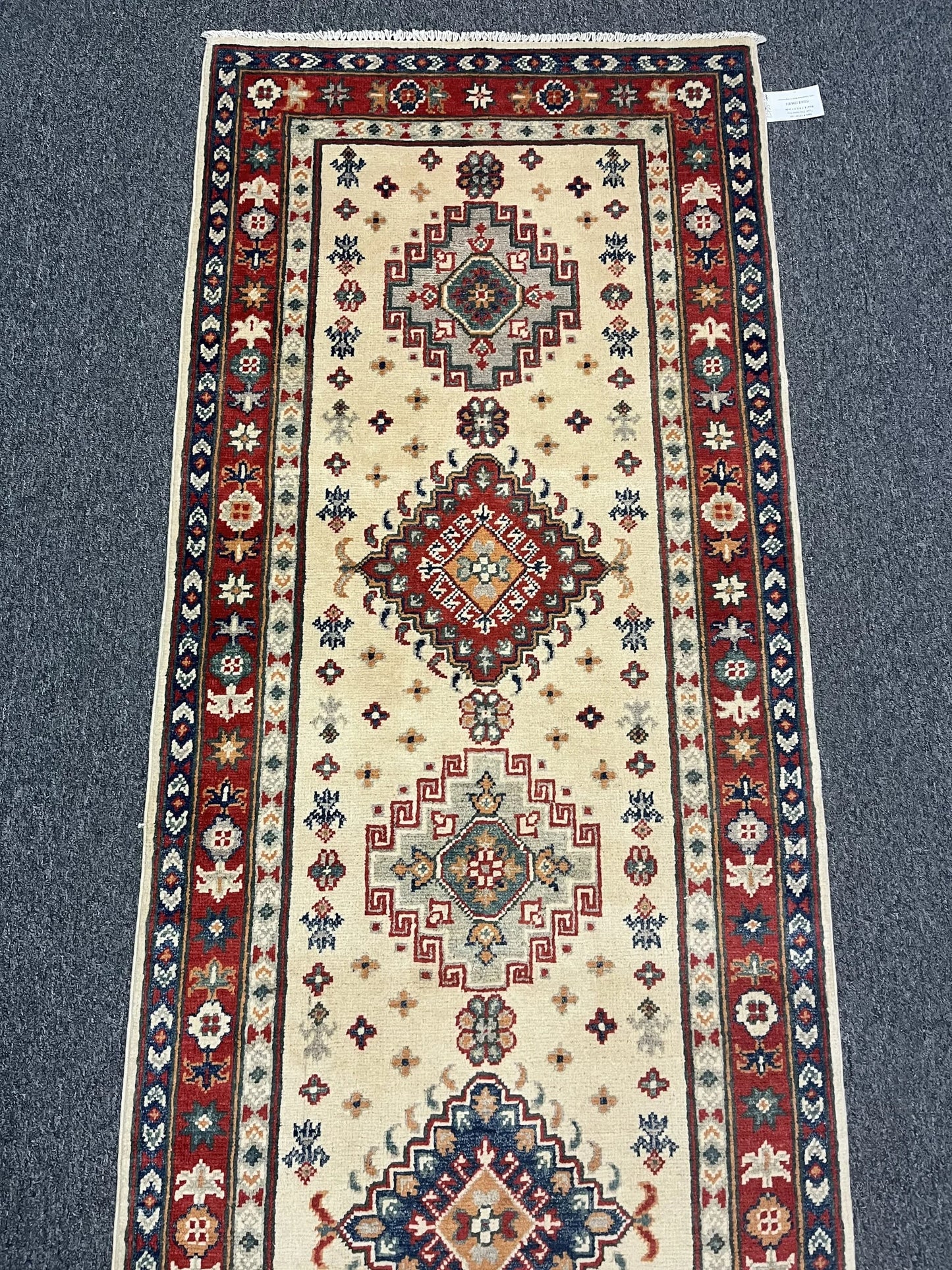 Kazak 2' 6"X10 Handmade Wool Runner Rug # 12728