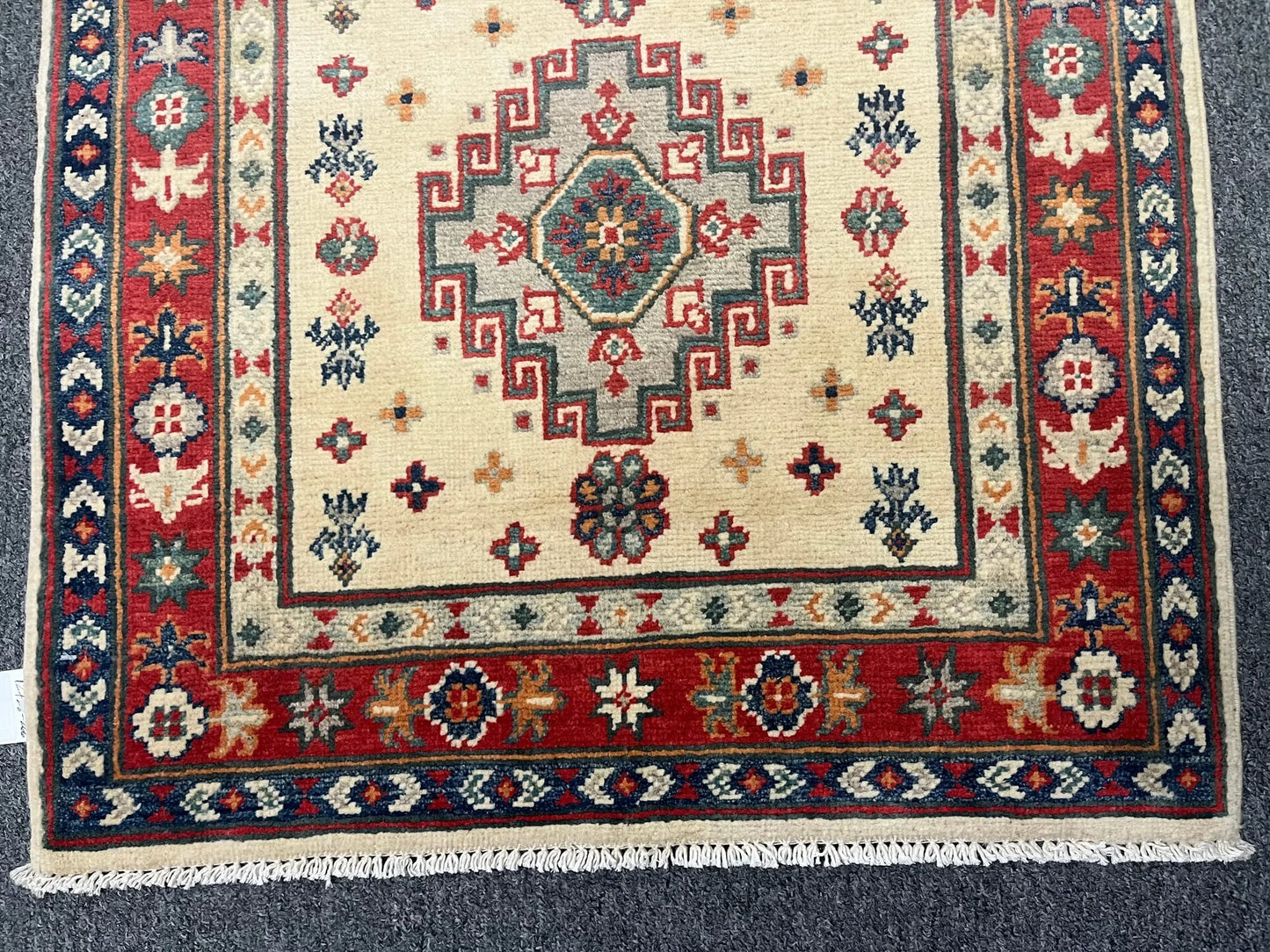Kazak 2' 6"X10 Handmade Wool Runner Rug # 12728