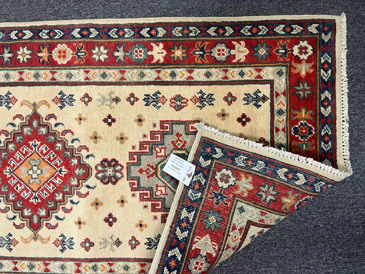 Kazak 2' 6"X10 Handmade Wool Runner Rug # 12728