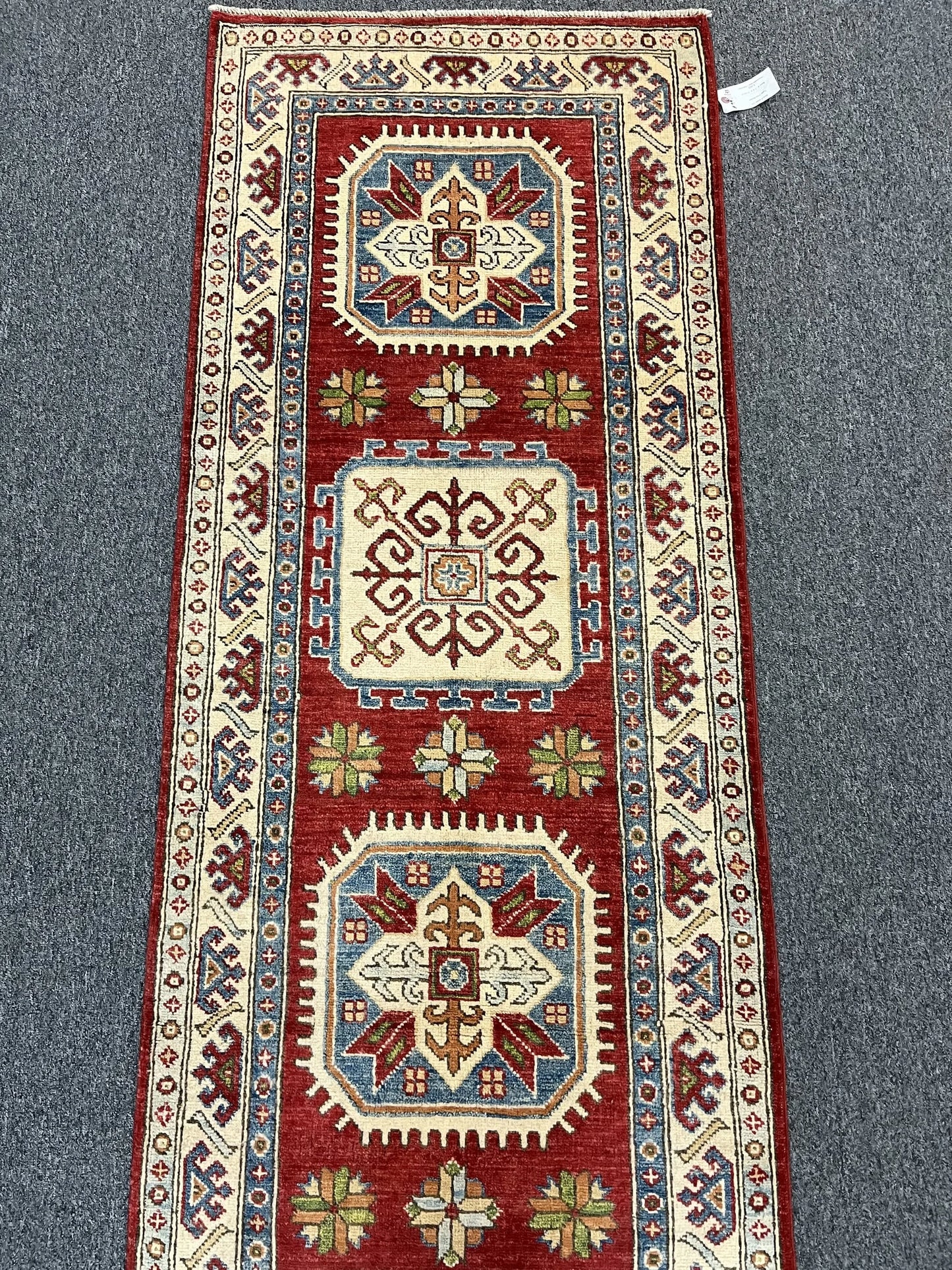 Kazak Tribal 2' 7"X10' Handmade Wool Runner # 9949