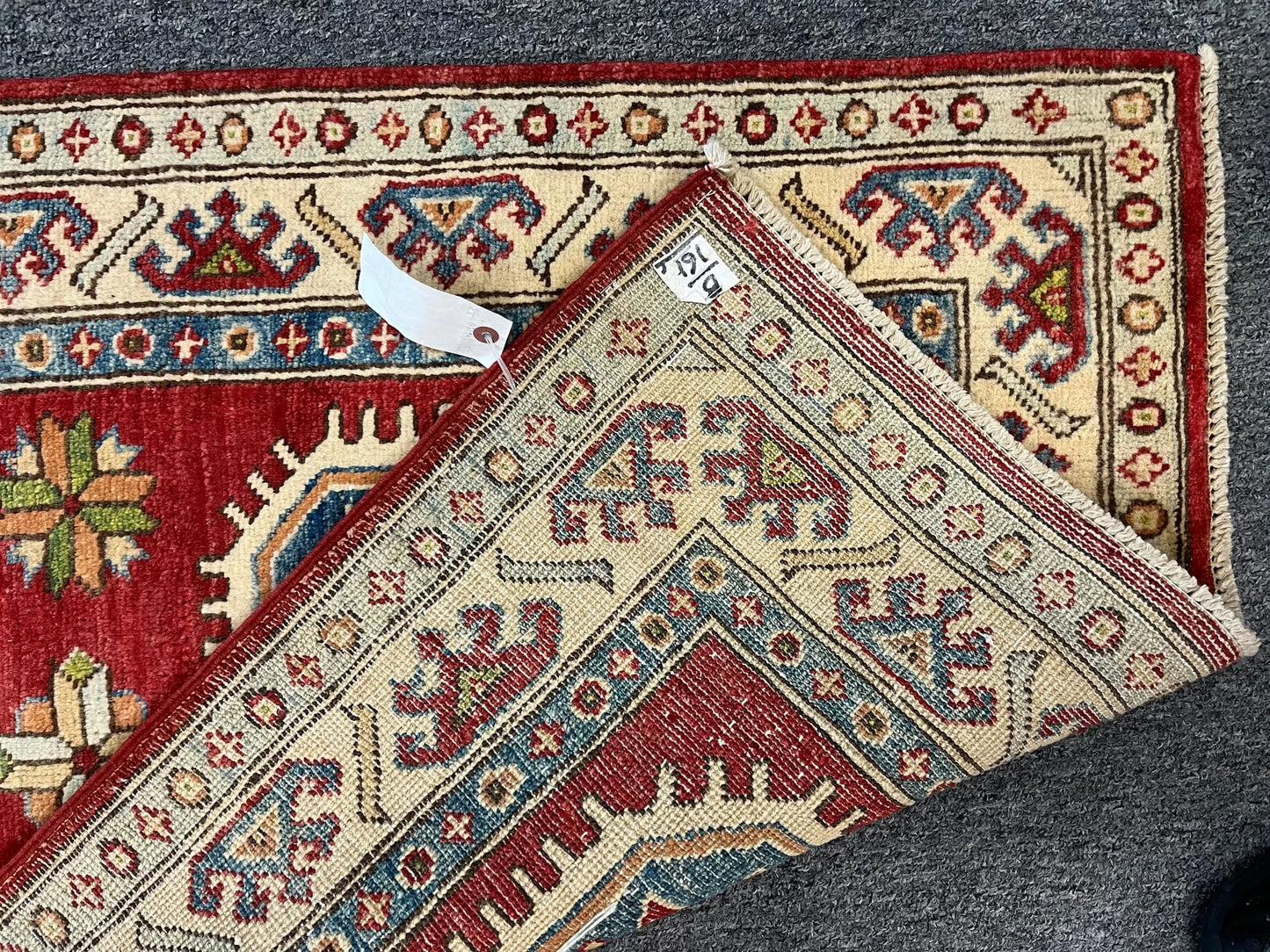 Kazak Tribal 2' 7"X10' Handmade Wool Runner # 9949