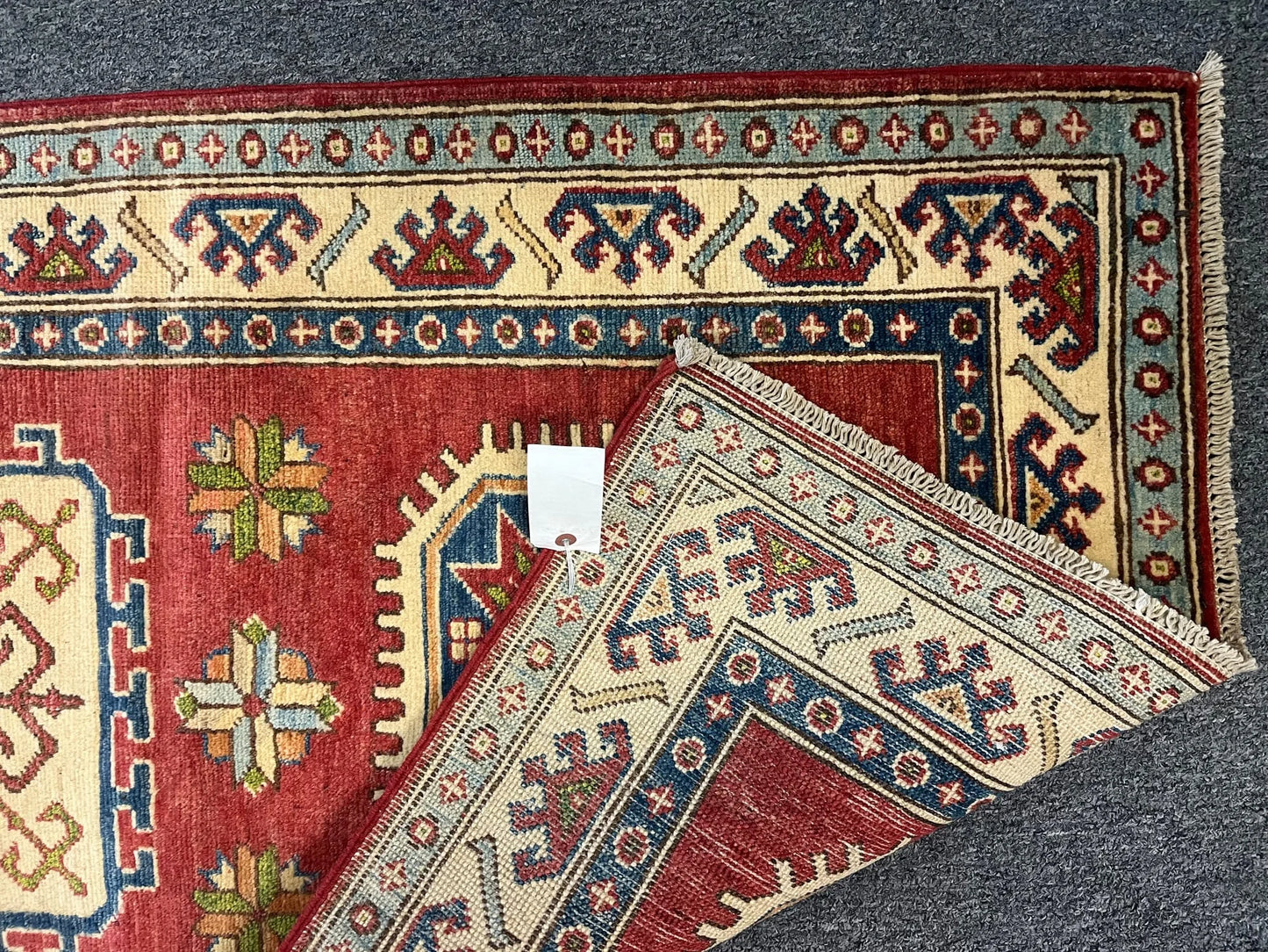 Kazak 2' 9"X10' Handmade Wool Runner Rug # 10210