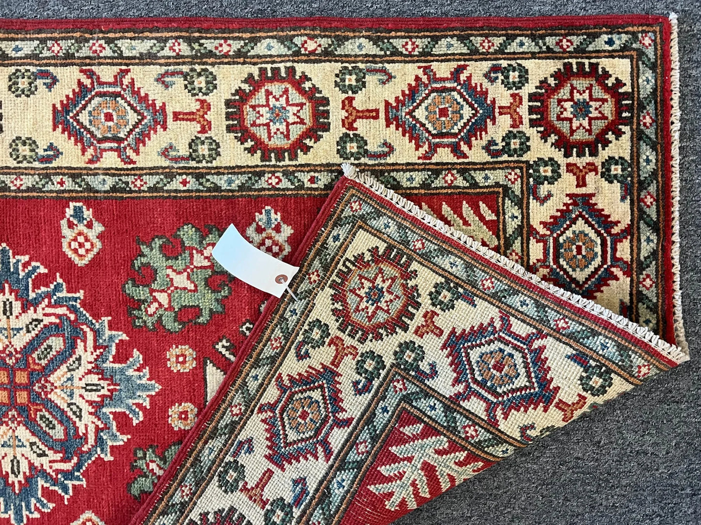 Hallway Runner 11 ft Kazak Handmade Wool Rug # 10776
