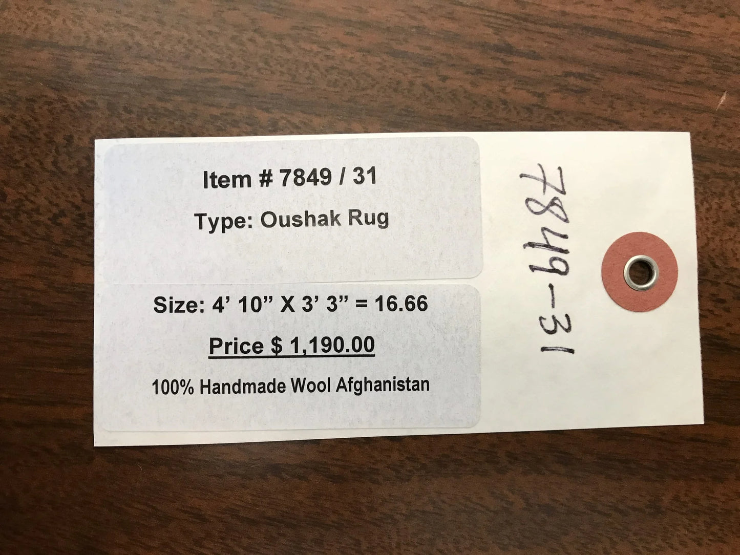 3X5 Oushak Ziegler Handmade Wool Rug # 7849