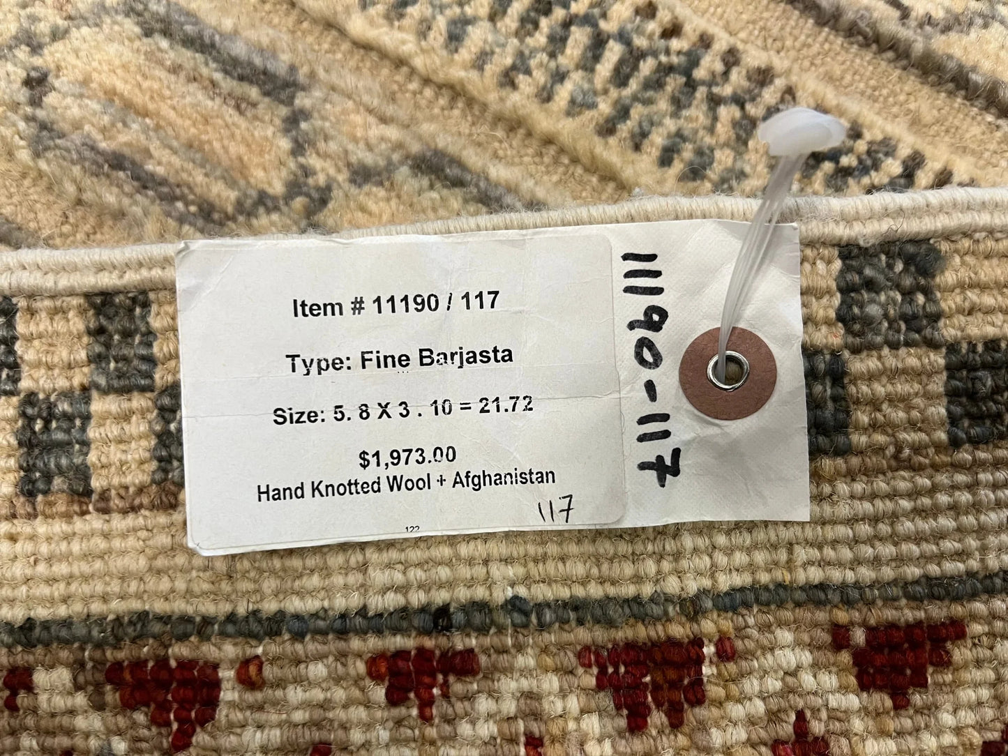 Multicolor 4X6 Handmade Wool Rug # 11190