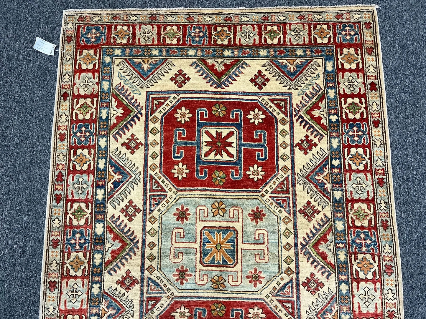 4X6 Kazak Handmade Wool Rug # 9887
