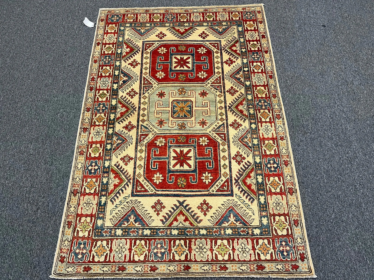 4X6 Kazak Handmade Wool Rug # 9887