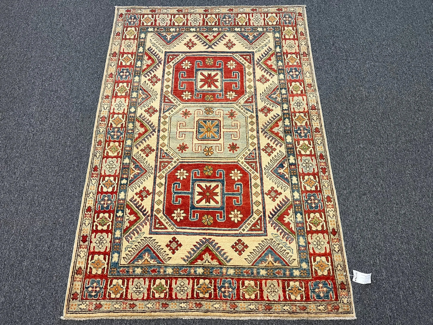 4X6 Kazak Handmade Wool Rug # 9887