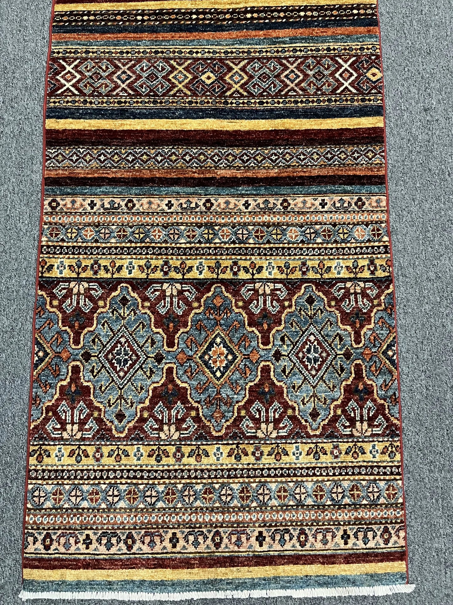 2' 7"X10' Tribal Khurjin Handmade Wool Runner Rug # 13218