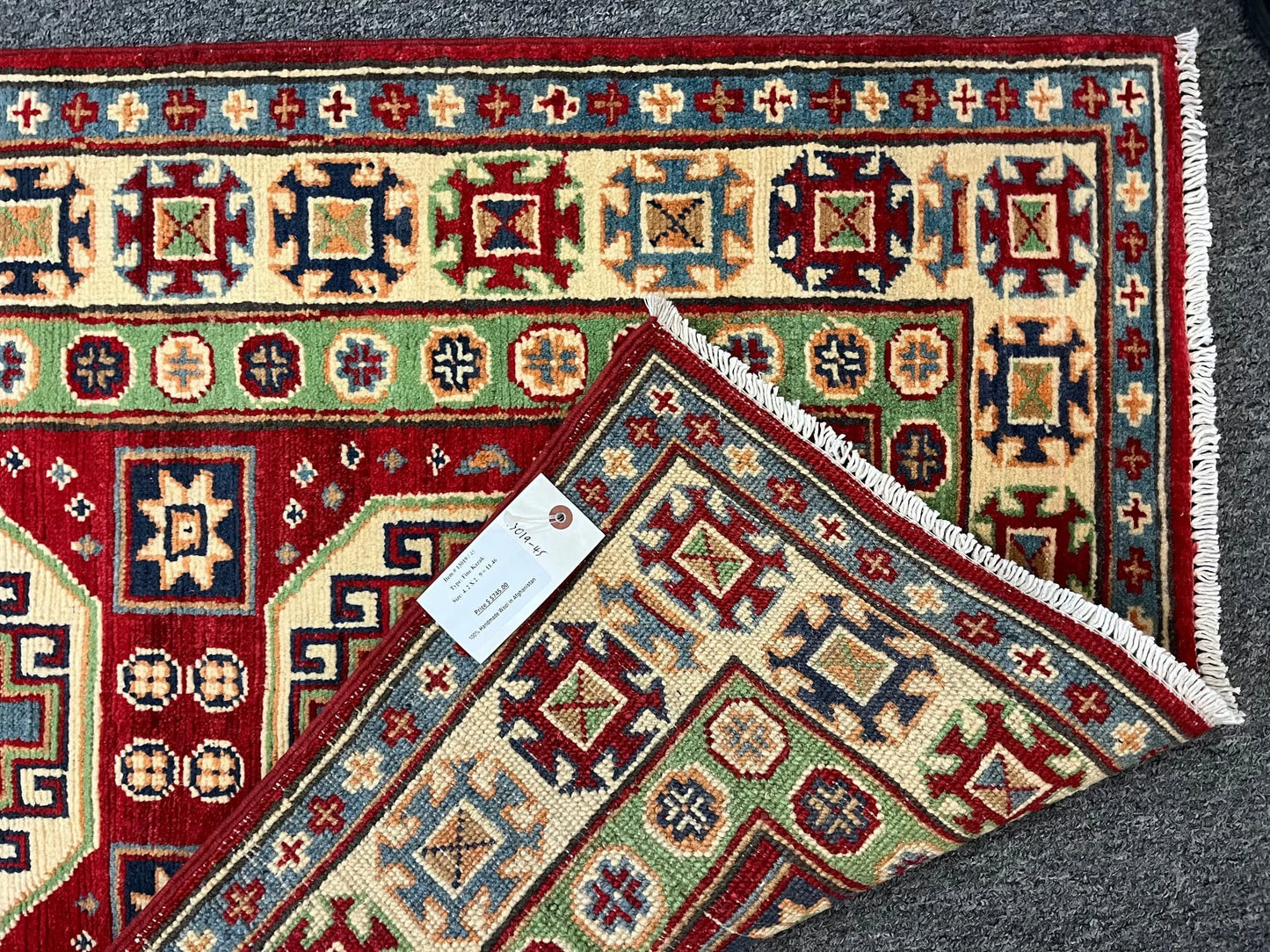 3X4 Kazak Handmade Wool Rug # 13019