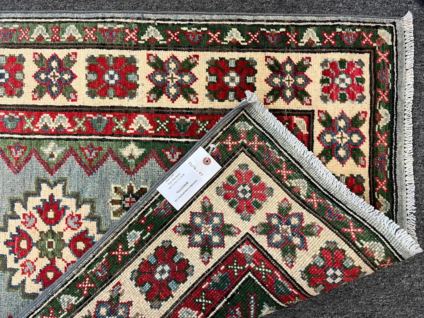 Kazak Multicolor 3X4 Handmade Wool Rug # 13017