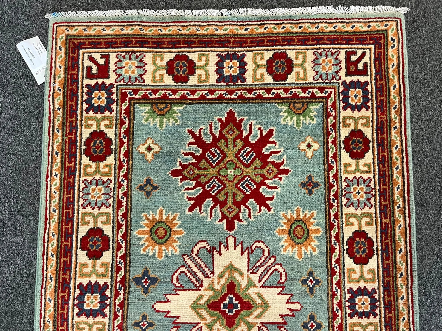 Kazak Multicolor 3X4 Handmade Wool Rug # 13343