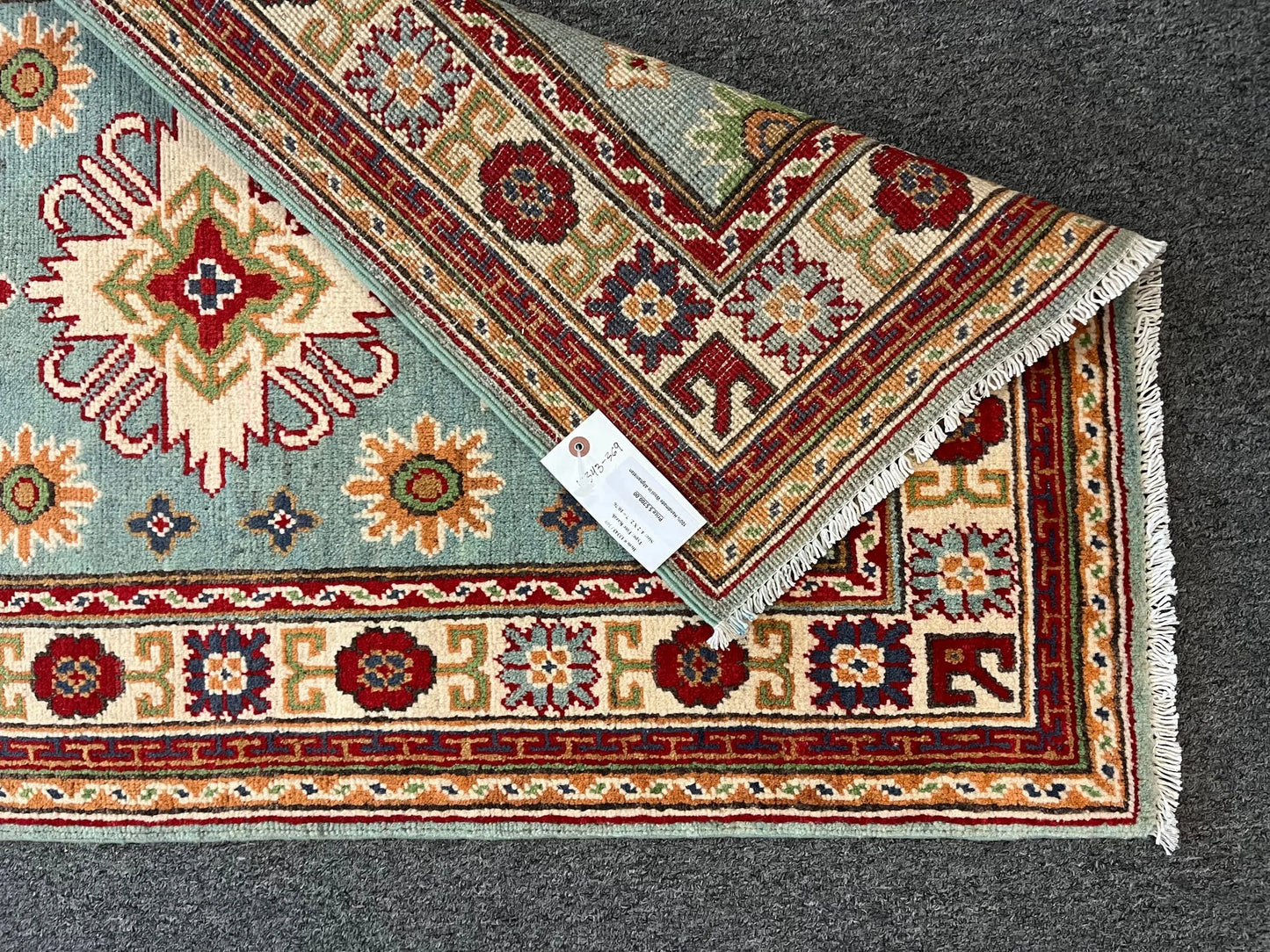Kazak Multicolor 3X4 Handmade Wool Rug # 13343