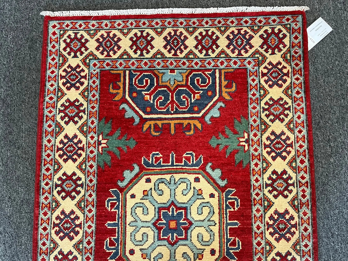 Kazak Multicolor 3X4 Handmade Wool Rug # 13029