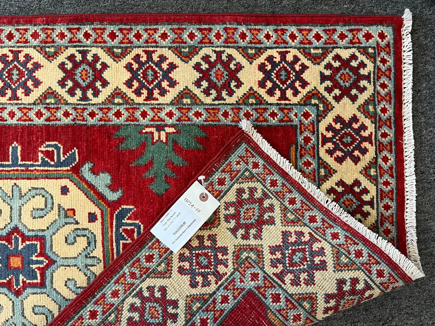 Kazak Multicolor 3X4 Handmade Wool Rug # 13029