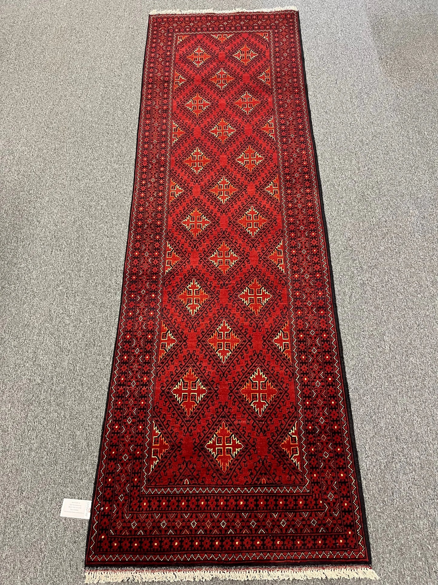3X10 Tribal Turkmen Handmade Wool Hallway Runner # 13476