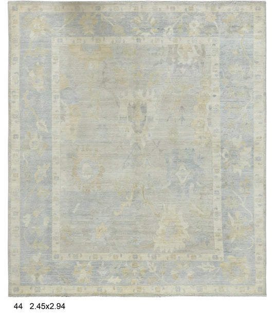 8X10 Oushak Handmade Wool Rug # 14739