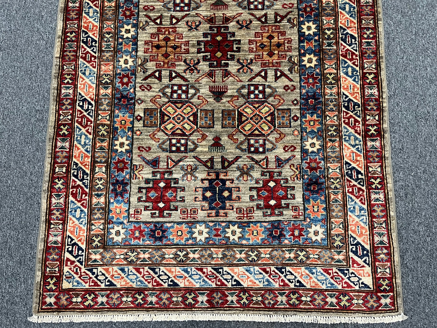 Super Kazak 3X5 Handmade Wool Rug # 14577