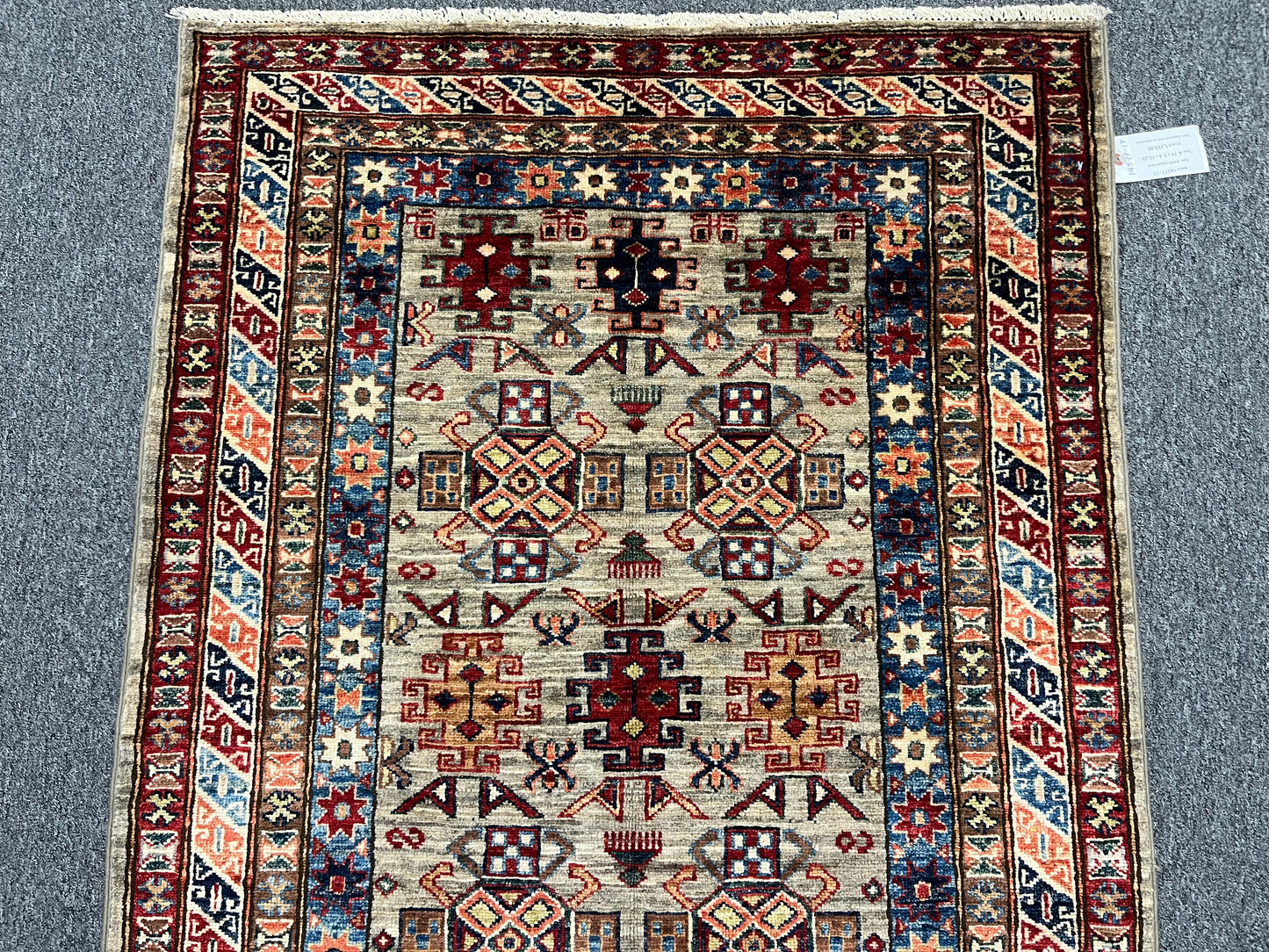 Super Kazak 3X5 Handmade Wool Rug # 14577