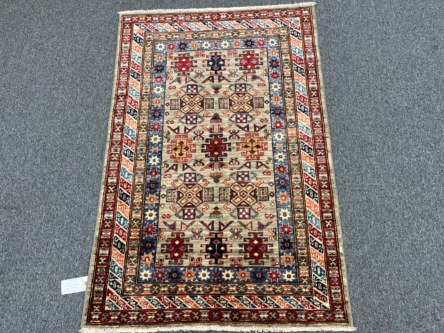 Super Kazak 3X5 Handmade Wool Rug # 14577