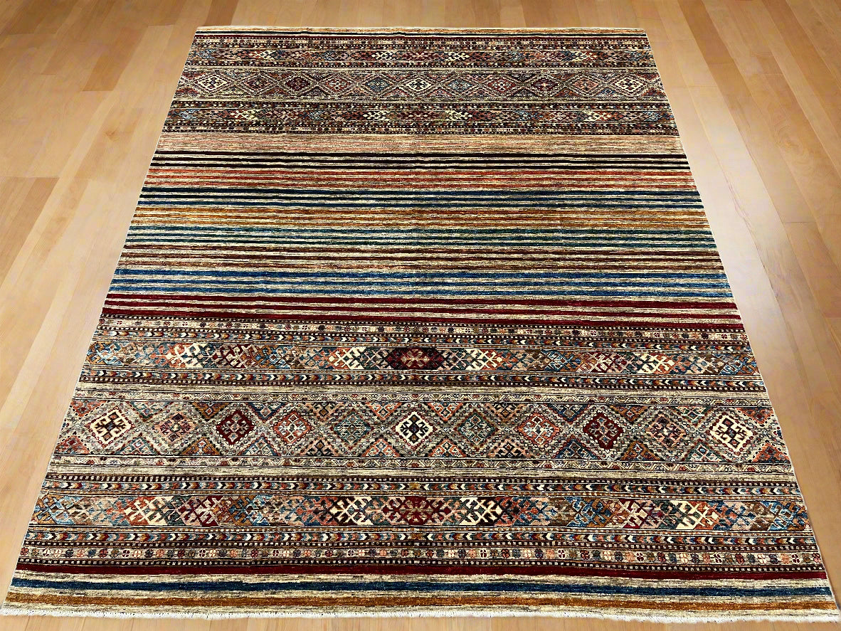 8X10 Khurjin Handmade Wool Rug # 14566