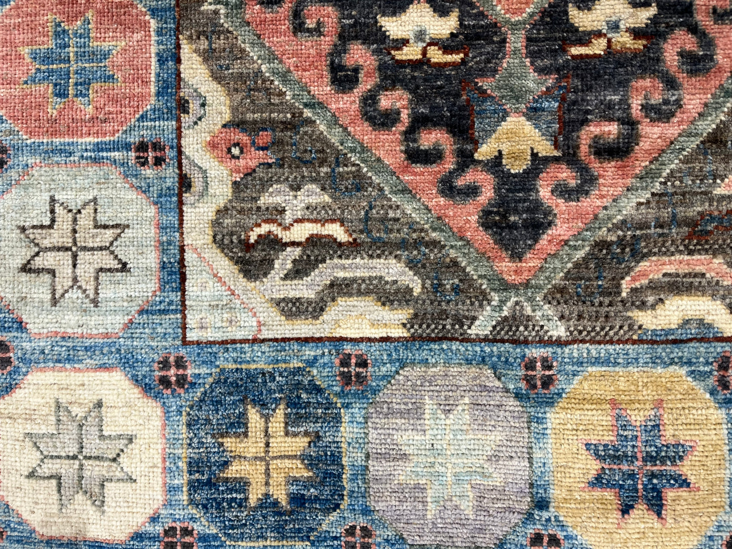 Gray Oushak 8X10 Handmade Wool Rug # 14597