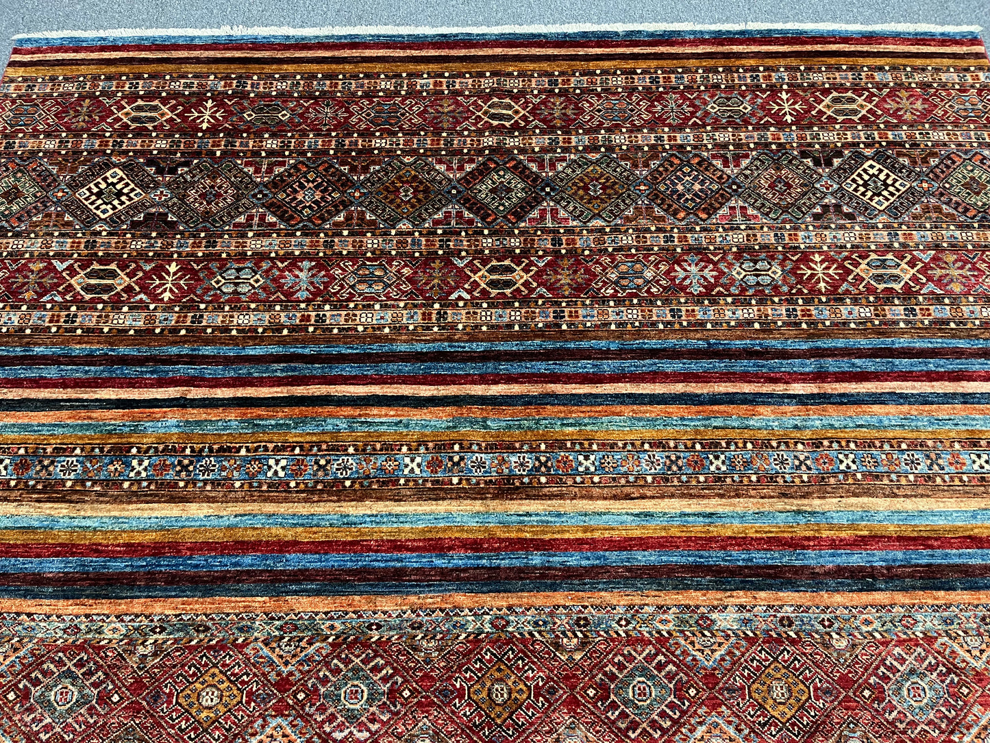 8X10 Khurjin Multicolor Handmade Wool Rug # 14565