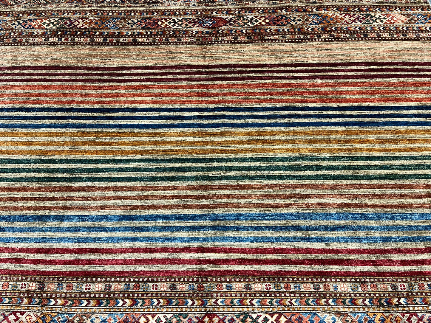 8X10 Khurjin Multicolor Handmade Wool Rug # 14564