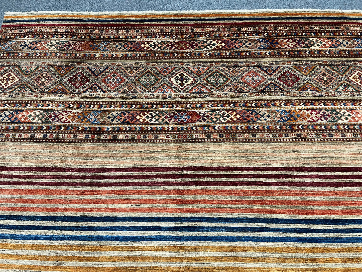 8X10 Khurjin Multicolor Handmade Wool Rug # 14564
