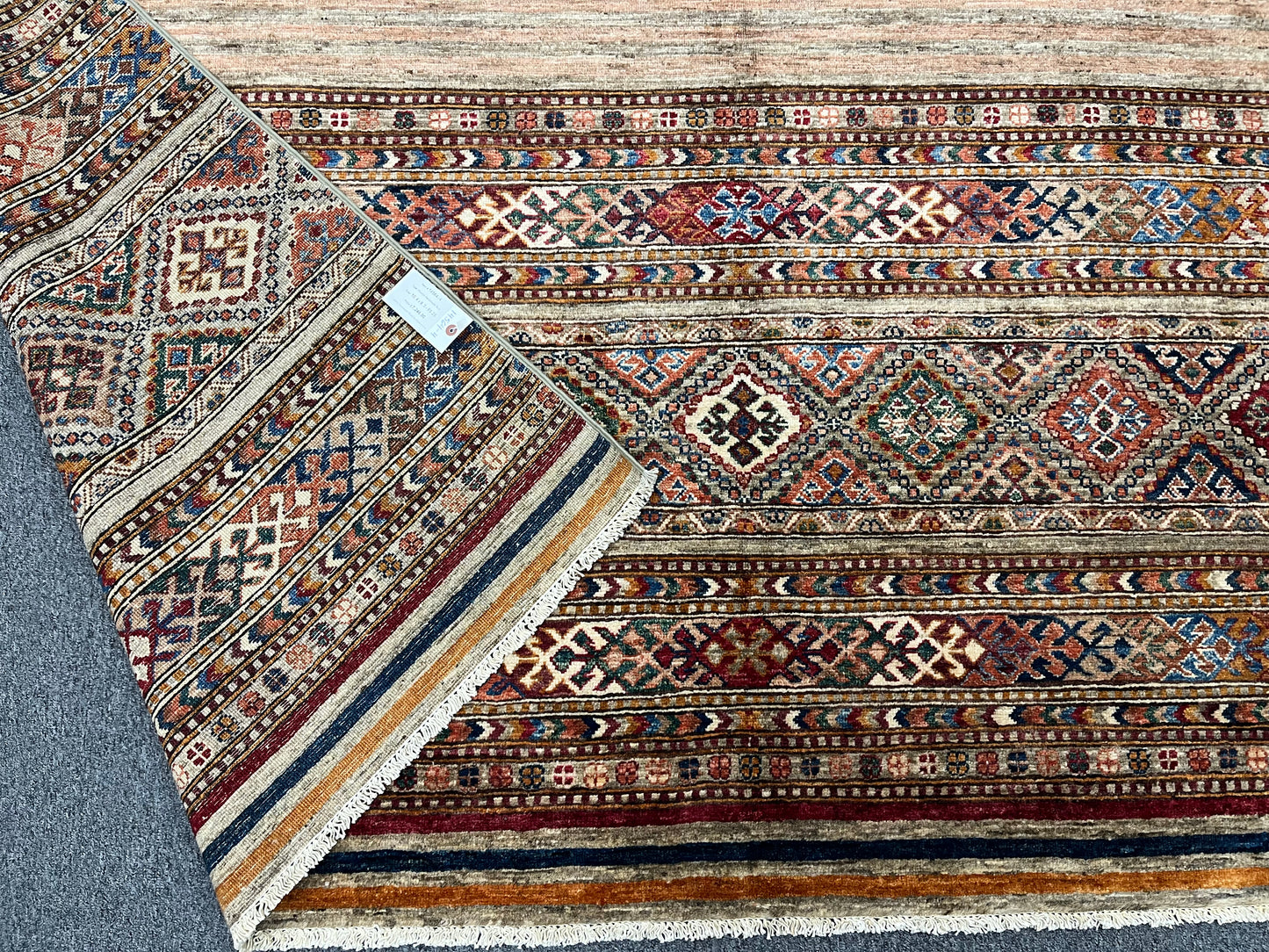 8X10 Khurjin Multicolor Handmade Wool Rug # 14564