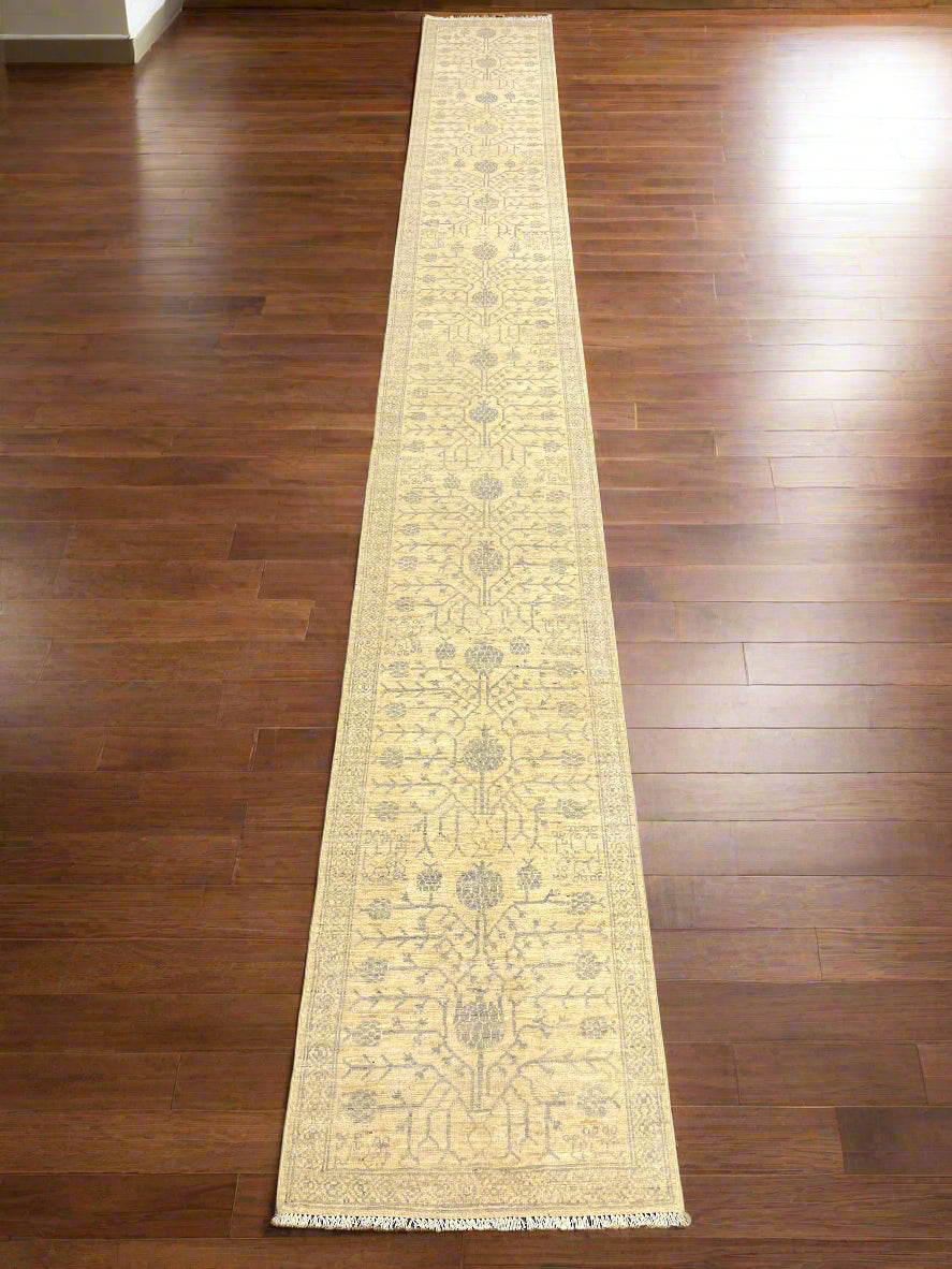 Oushak 2' 5"X19' Handmade Wool Runner Rug # 14600