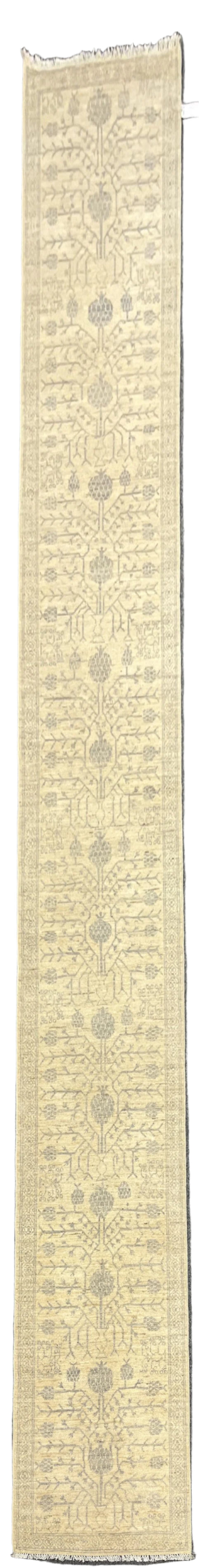 Oushak 2' 5"X19' Handmade Wool Runner Rug # 14600