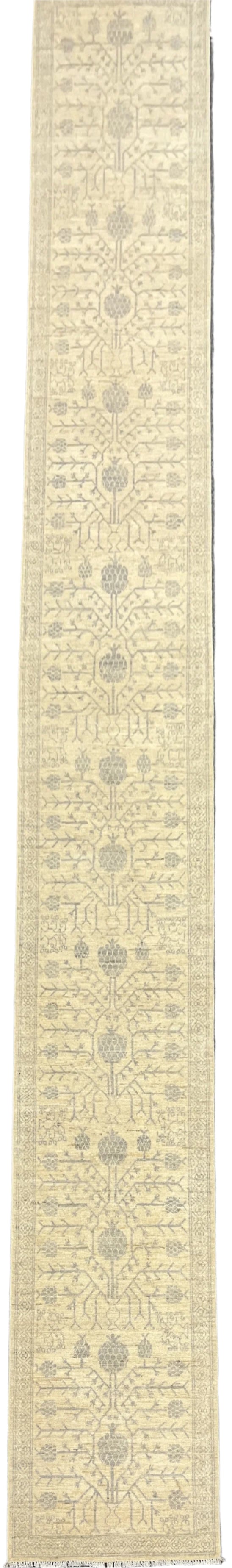 Oushak 2' 7"X19' Handmade Wool Runner Rug # 14601