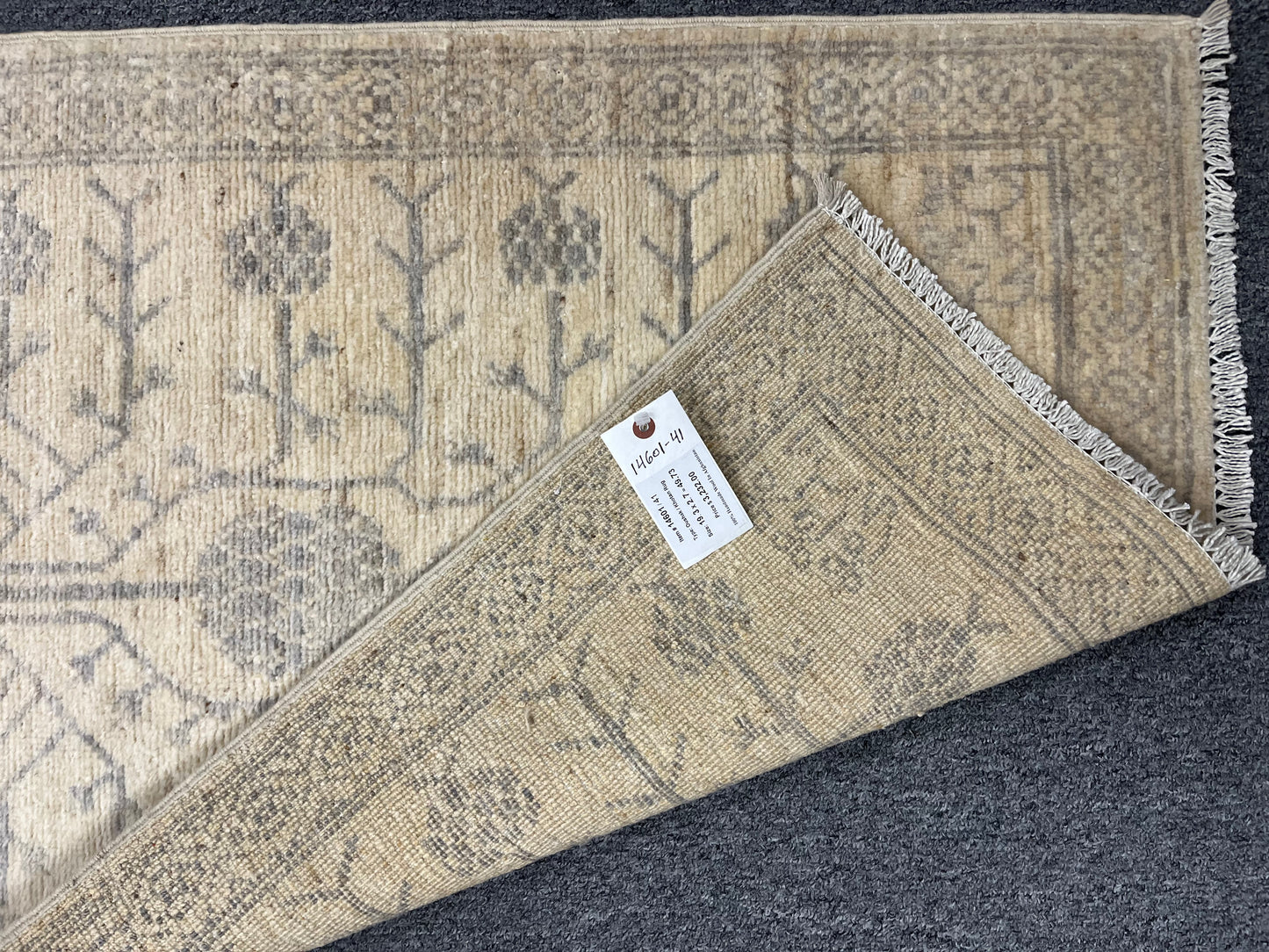 Oushak 2' 7"X19' Handmade Wool Runner Rug # 14601