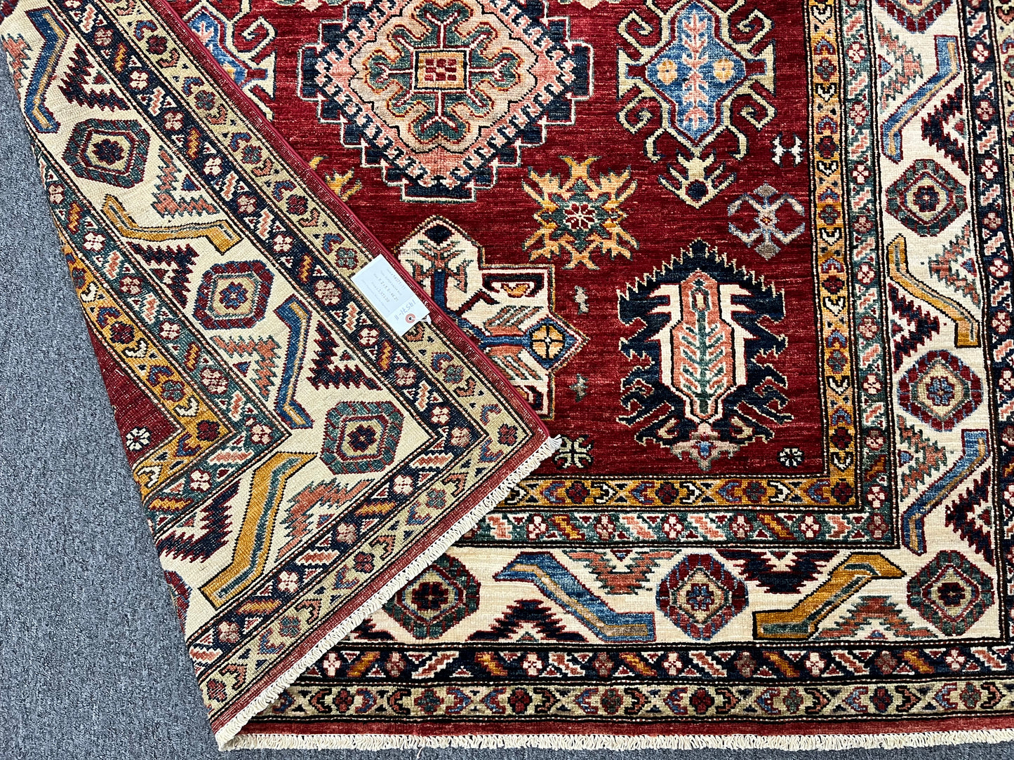 Super Kazak 6X8 Handmade Wool Rug # 14571