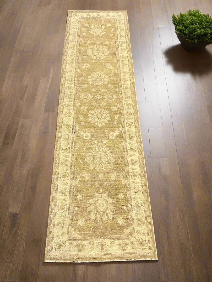 Oushak Ziegler 2' 7"X10' Handmade Wool Runner Rug # 9640