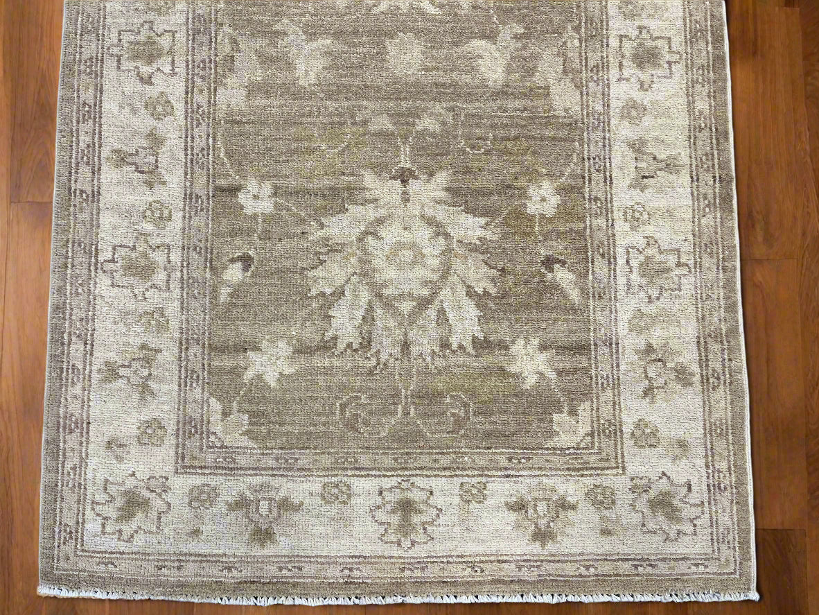 Oushak Ziegler 2' 7"X10' Handmade Wool Runner Rug # 9640