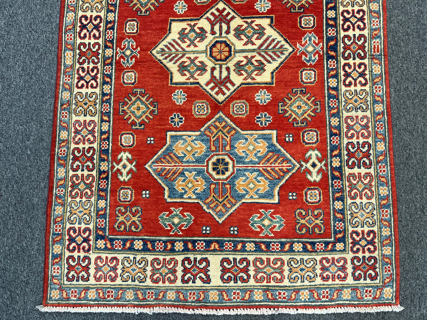 3X5 Kazak Tribal Handmade Wool Rug # 13872