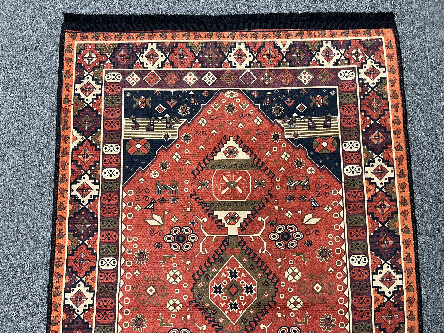 3X4 Geometric Machine Washable Area Rug