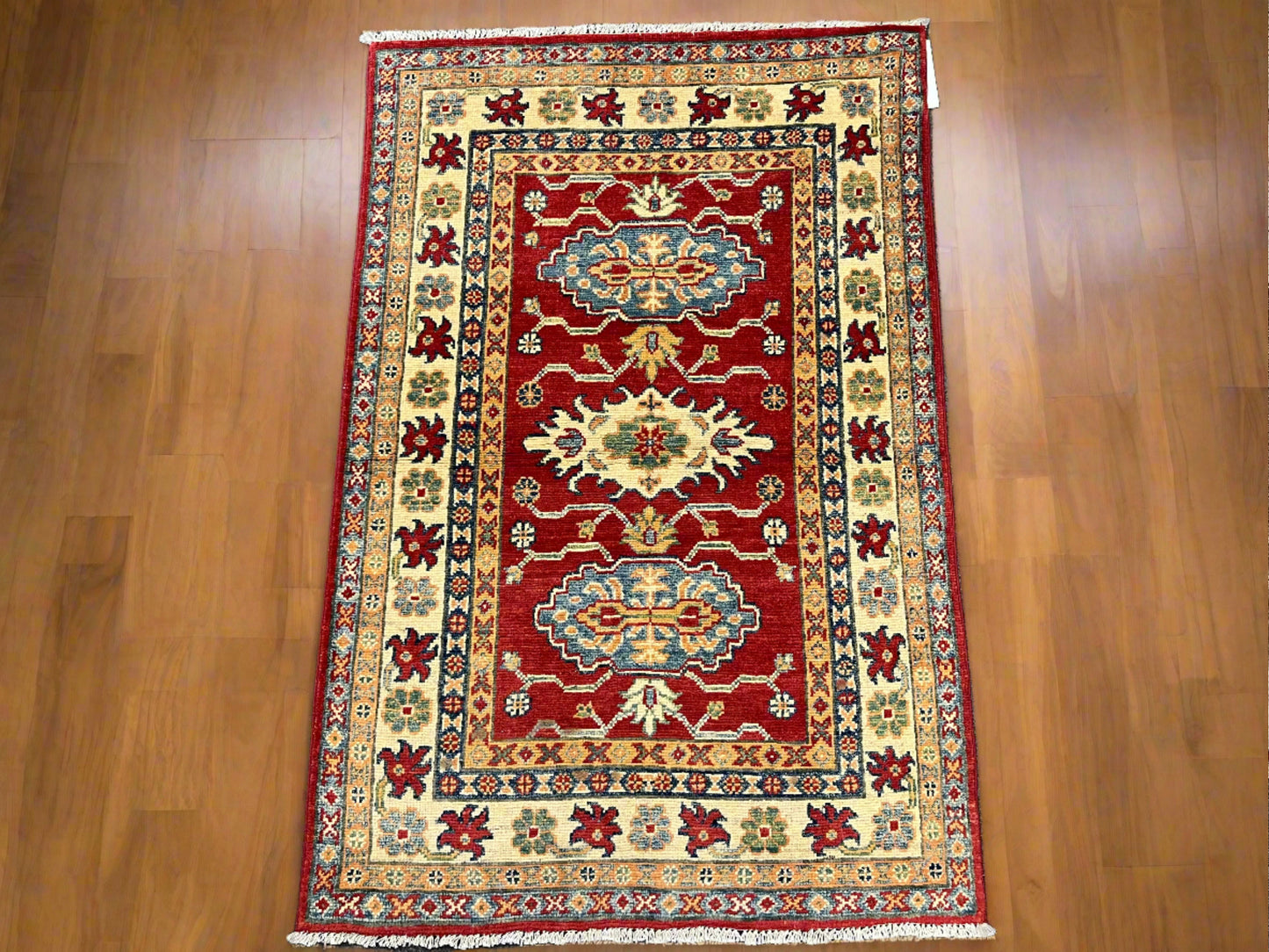 3' X 4' Kazak Handmade Wool Rug # 13868