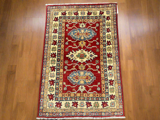 3X4 Kazak Handmade Wool Rug # 13868
