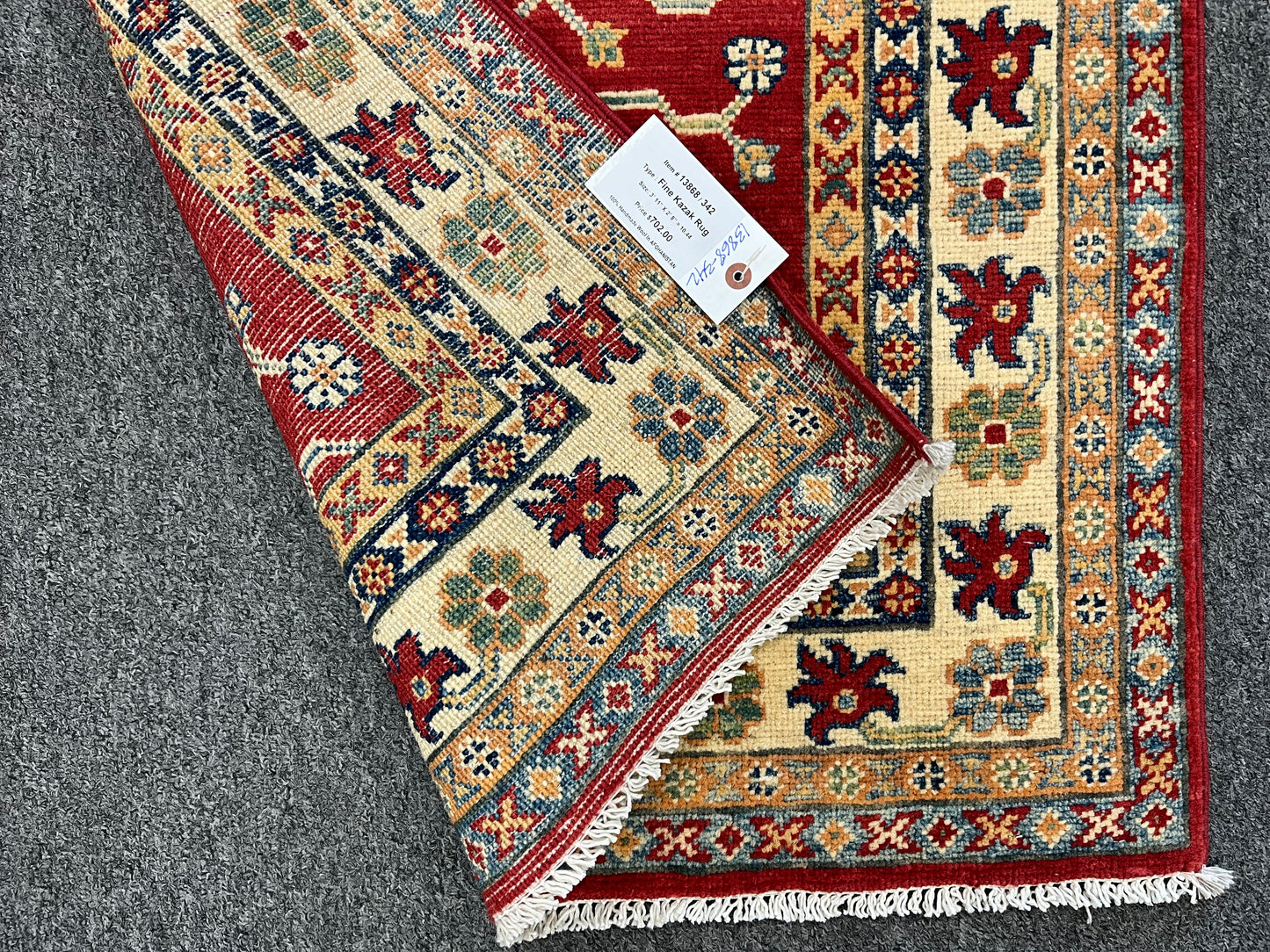 3' X 4' Kazak Handmade Wool Rug # 13868