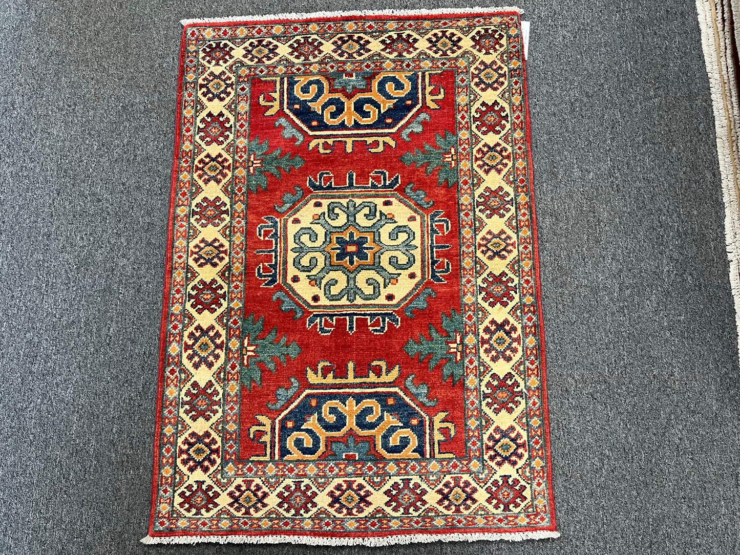 3' X 4' Kazak Handmade Wool Rug # 13864