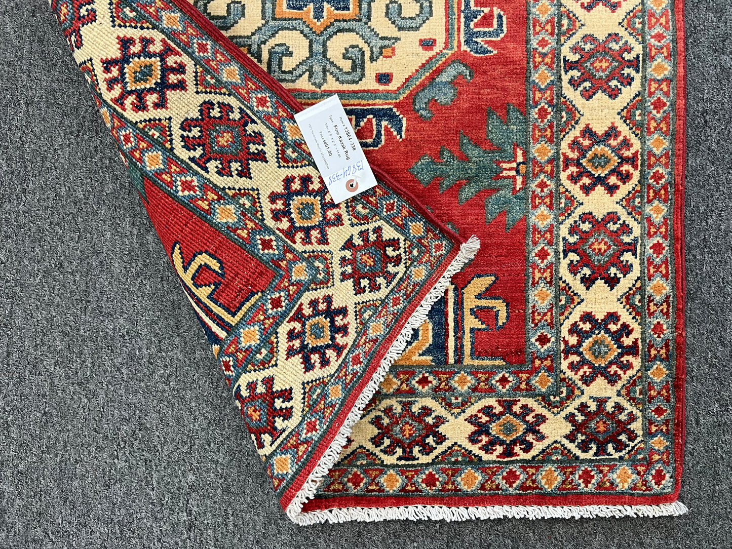 3' X 4' Kazak Handmade Wool Rug # 13864
