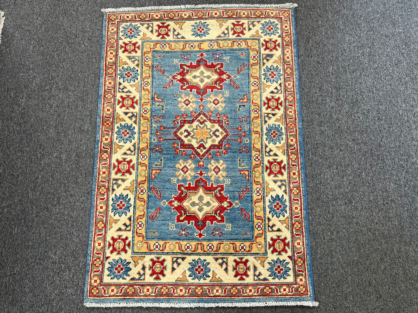 3' X 4' Kazak Handmade Wool Rug # 13866
