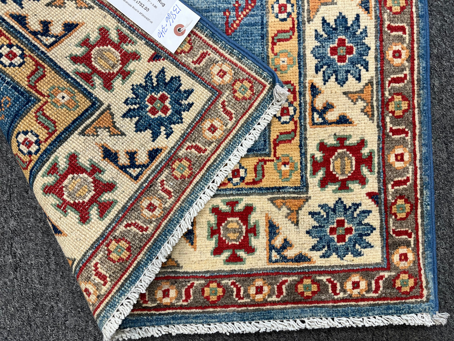 3' X 4' Kazak Handmade Wool Rug # 13866