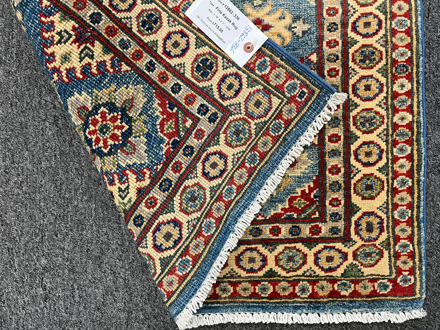 3' X 4' Kazak Handmade Wool Rug # 13862