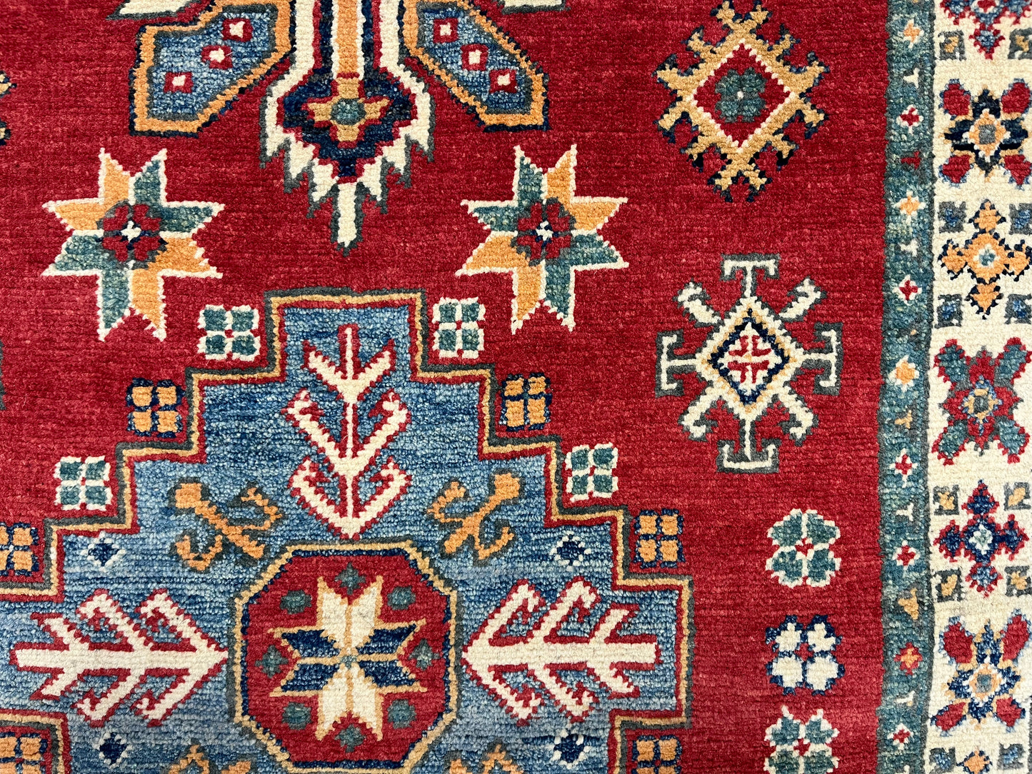 3' X 5' Kazak Handmade Wool Rug # 13859